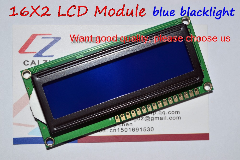 Lcd 1602 - Módulo de pantalla azul de 10