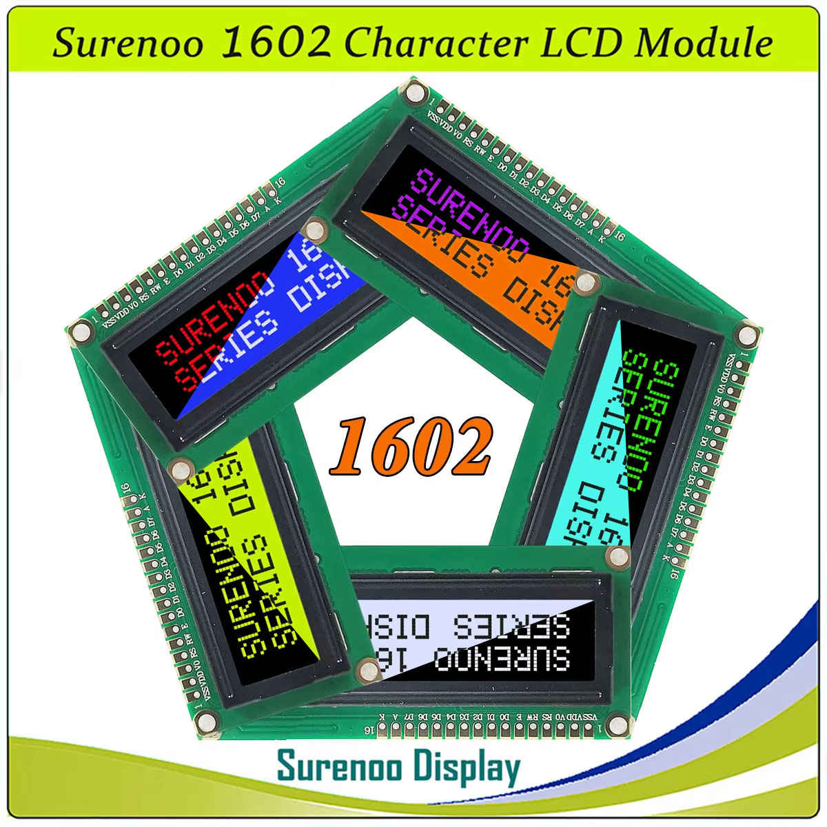 Lcd 1602 - Módulo de Pantalla LCD Surenoo 1602