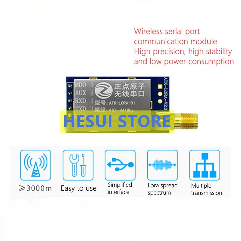 Lora Sx1278 - Módulo ATK-LORA-01 LORA Módulo de comunicación