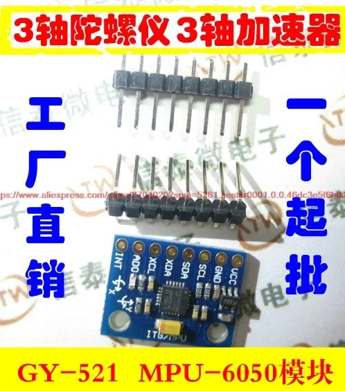 Mpu6050 - Módulo GY-521 MPU-6050 MPU6050, Sensores Giroscópicos