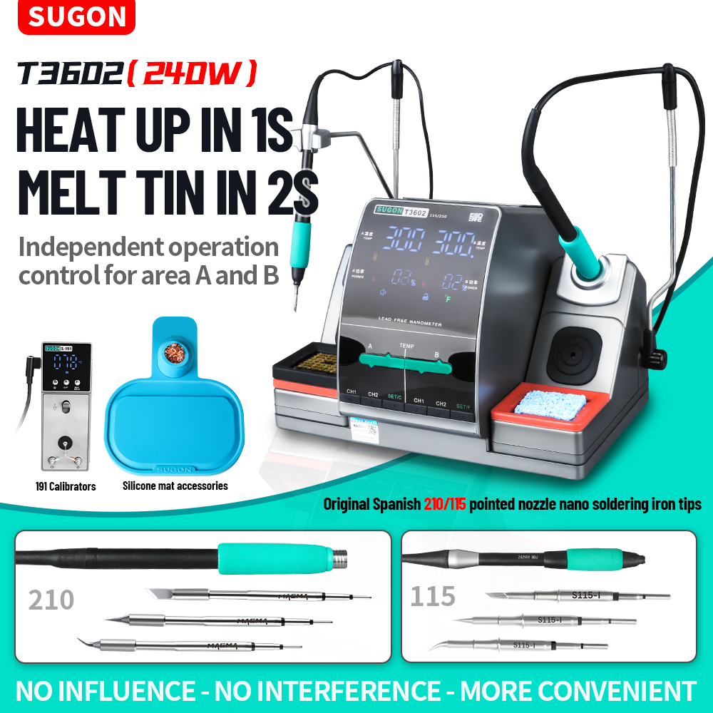 Soldering Iron Temperature Probe - SUGON T3602 240W Estación de Soldadura