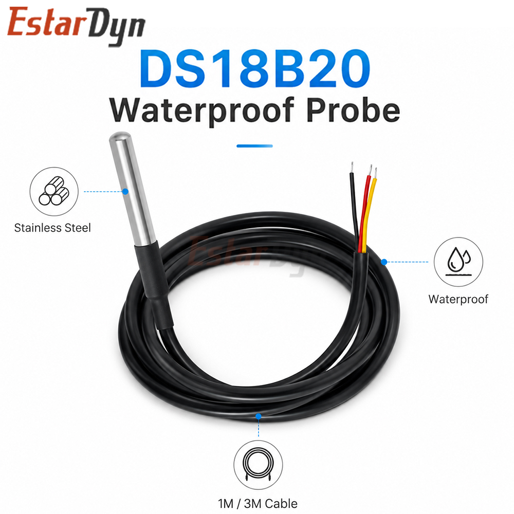 Ds18B20 - Sensor de Temperatura Digital Impermeable Estardyn