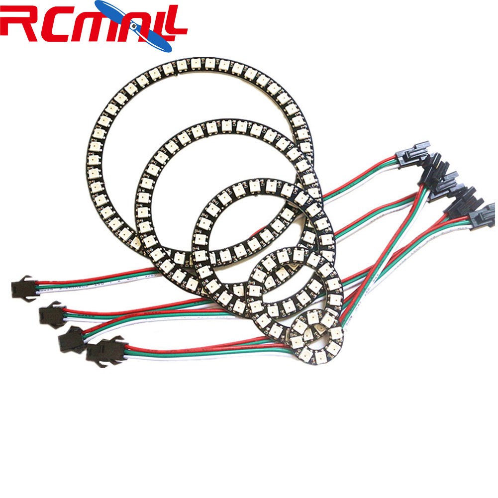 Ws2812B - RCmall-anillo circular LED direccionable, 8/16/24/35/45/128bits, WS2812B,