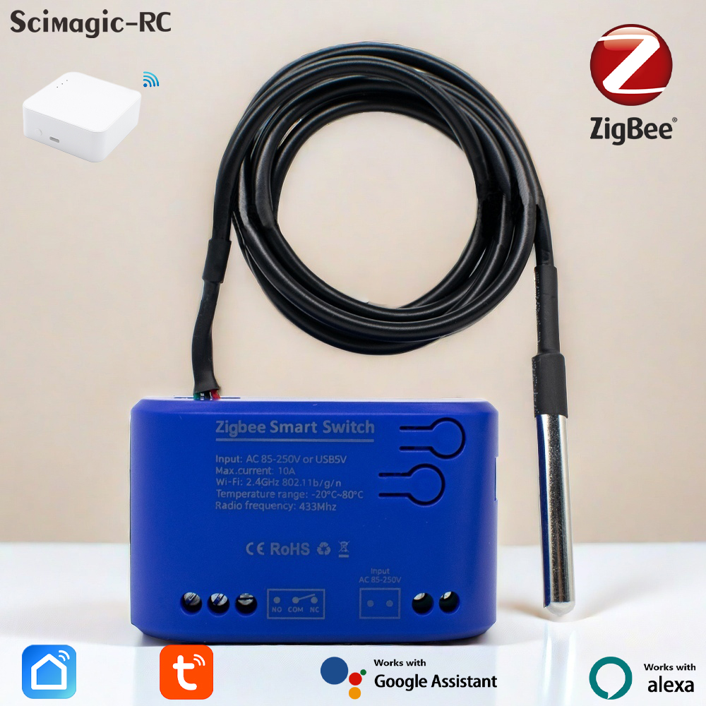 Relay Module 1 Channel - Zigbee-interruptor inteligente de temperatura, 1 unidad,