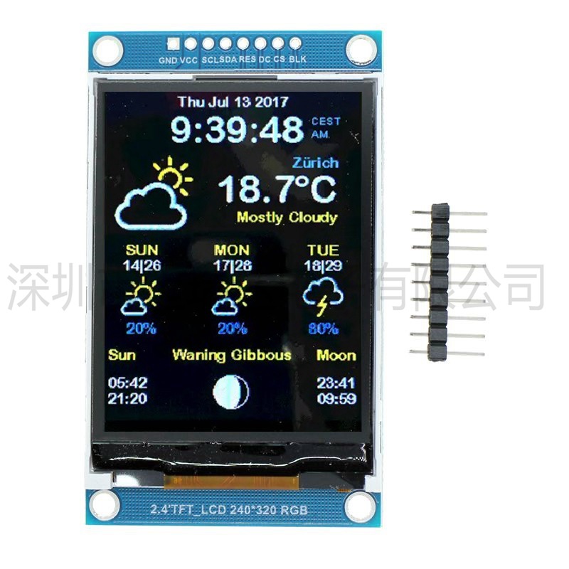 Ili9341 - Módulo LCD SPI Serial de 2.4
