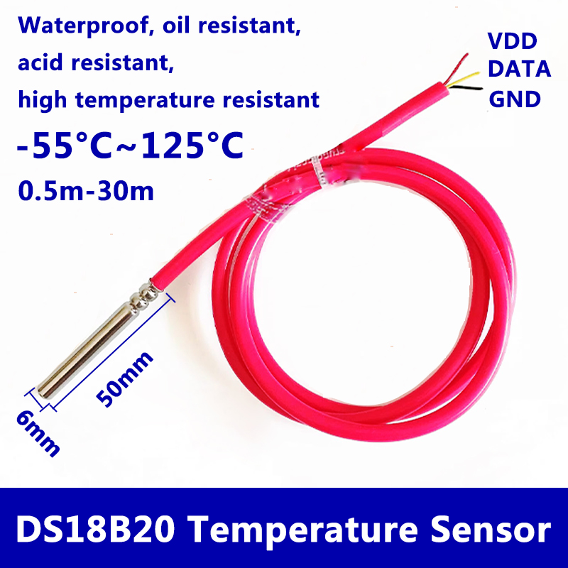 Ds18B20 - DS18B20 sensor de temperatura Digital impermeable