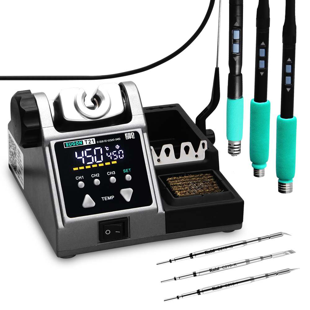 SUGON-Estación de soldadura T2 - Soldering Iron Temperature Probe reseña y precio