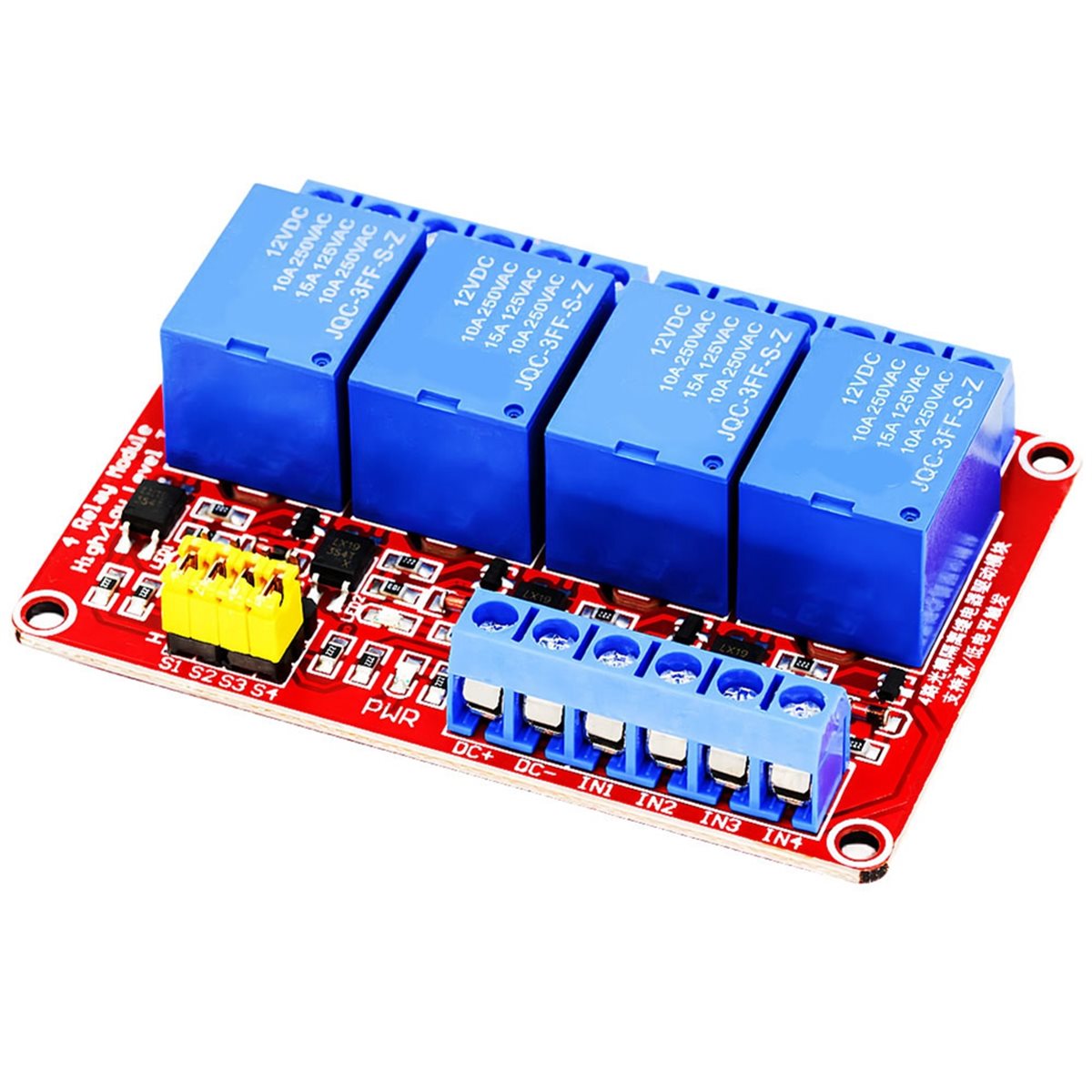 Módulo de Relé de 4 Canales A4 - Relay Module 4 Channel reseña y precio