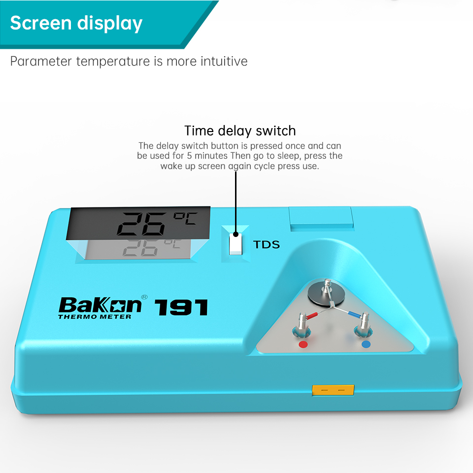 Bakon BK191 Termómetro probado - Soldering Iron Temperature Probe reseña y precio