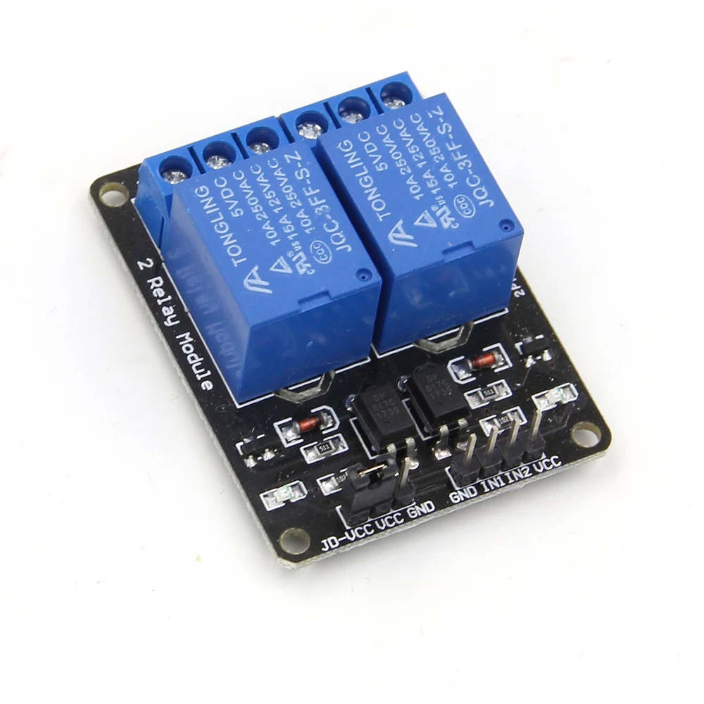 Módulo de relé 5V 12V 1 2 4 6  - Relay Module 4 Channel reseña y precio