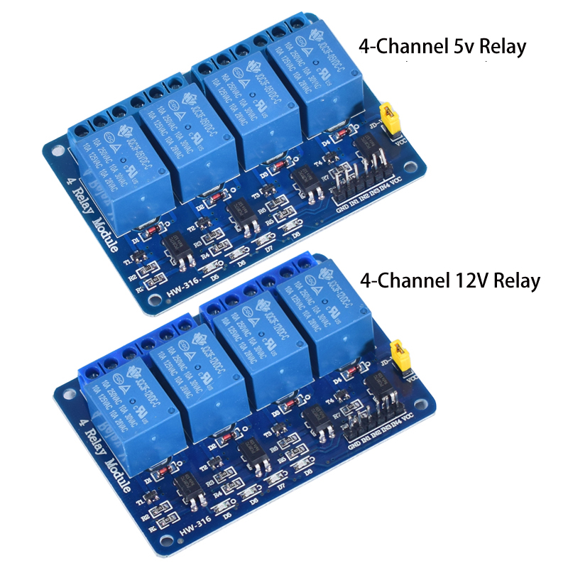 Módulo de Relés de 1, 2, 4, 6  - Relay Module 4 Channel reseña y precio