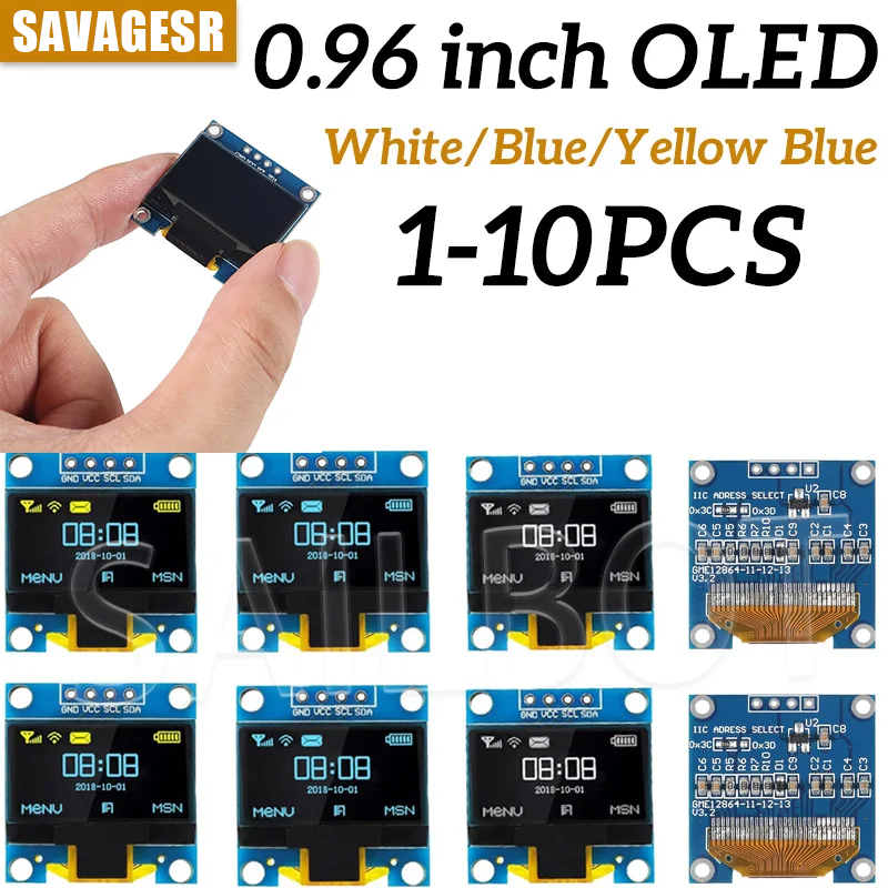 1-10 Uds. Módulo de pantalla O - Oled Display 0.96 reseña y precio
