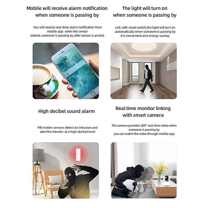 Tuya-Sensor de movimiento Zigb - Pir Motion Sensor reseña y precio