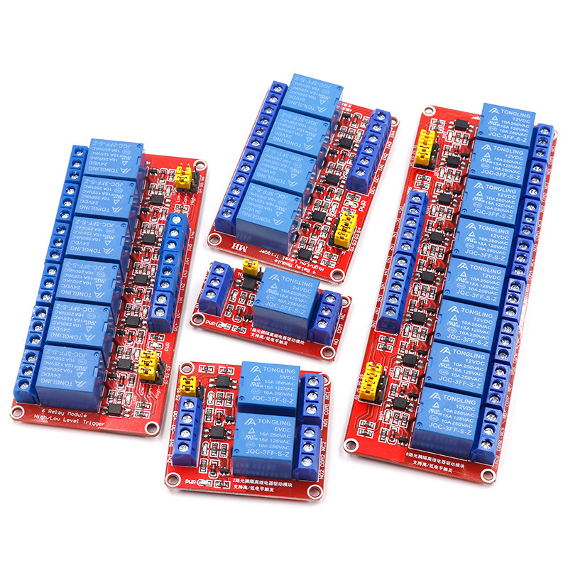 Módulo de relé de 1/2/4/8 cana - Relay Module 4 Channel reseña y precio