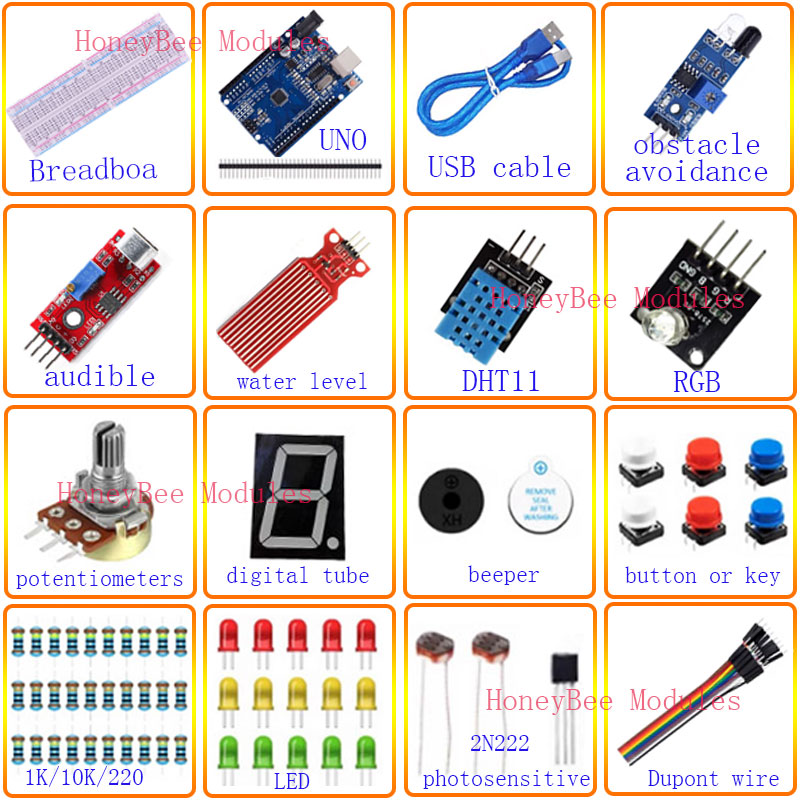 Componentes del Kit básico R3, - Dht11 reseña y precio
