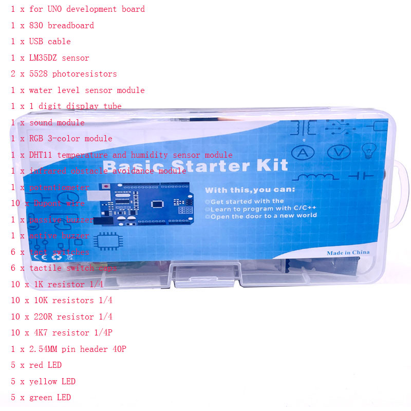Componentes del Kit básico R3, - Dht11 reseña y precio