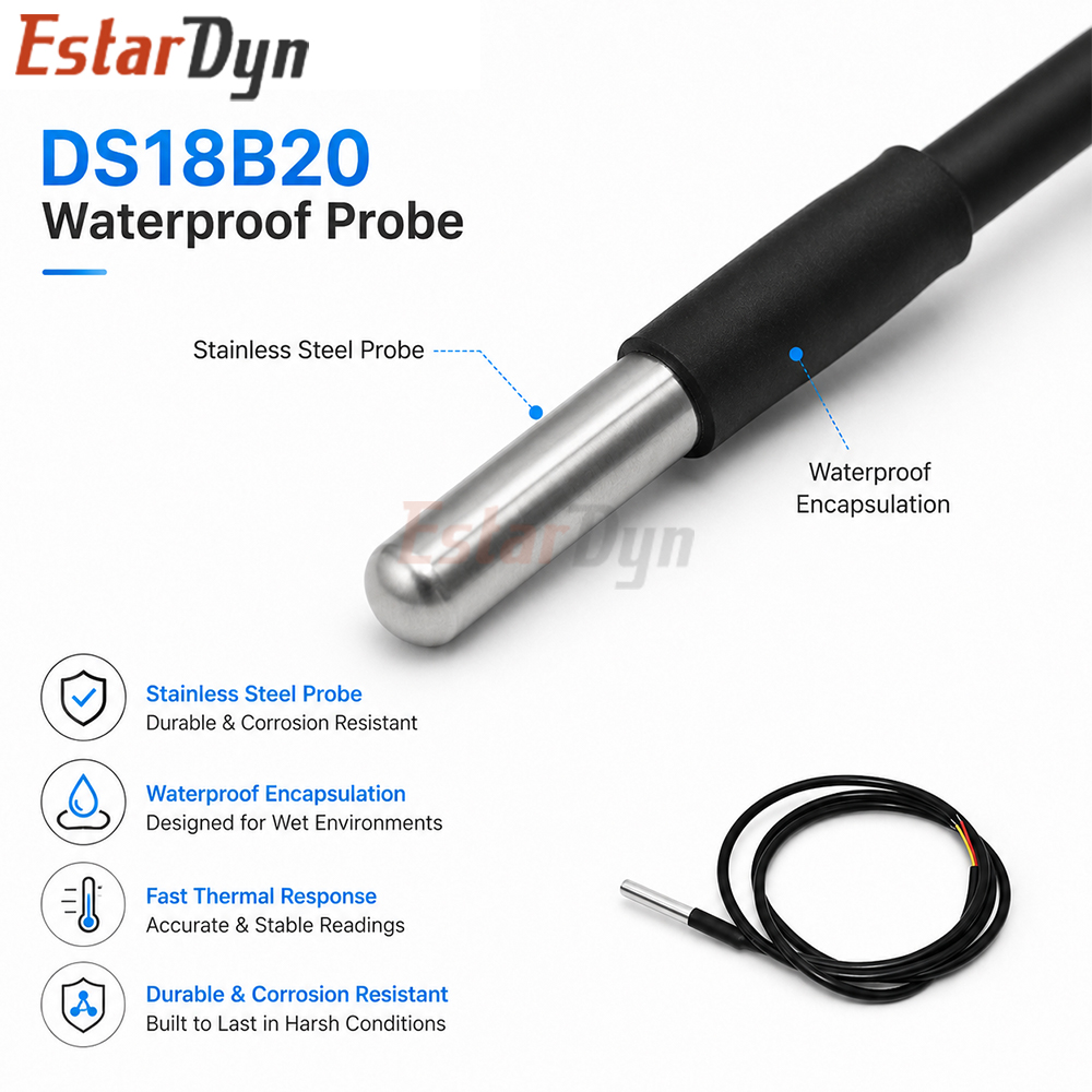 Sensor de Temperatura Digital  - Ds18B20 reseña y precio