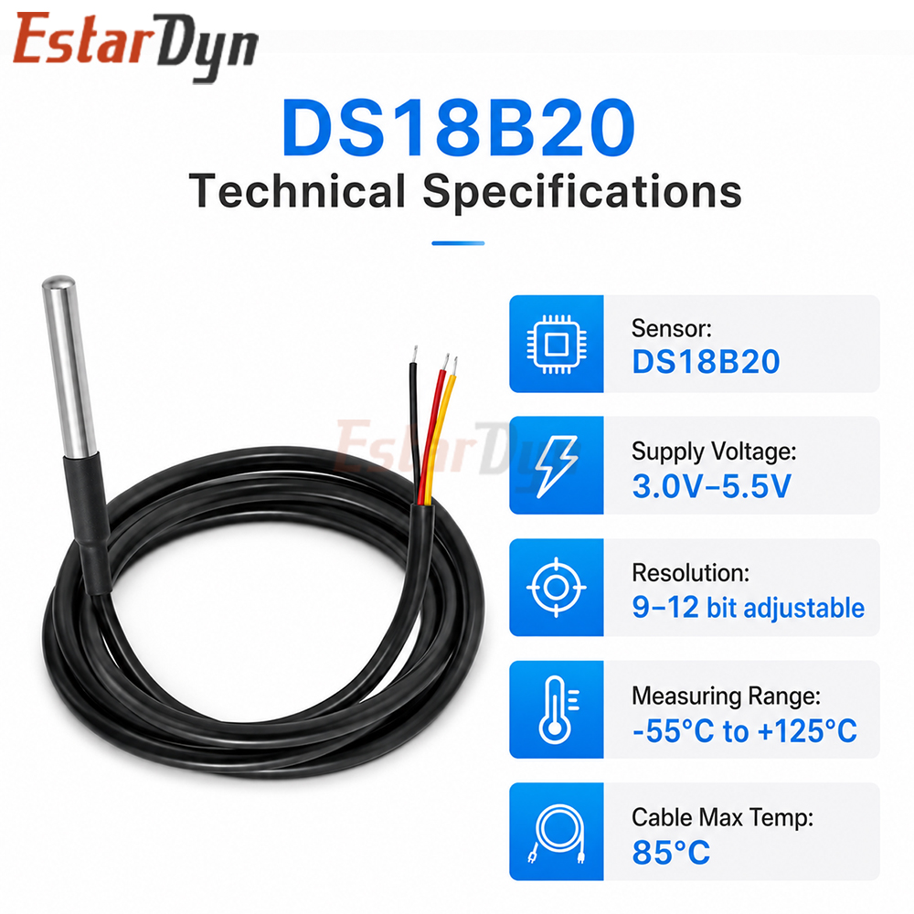 Sensor de Temperatura Digital  - Ds18B20 reseña y precio