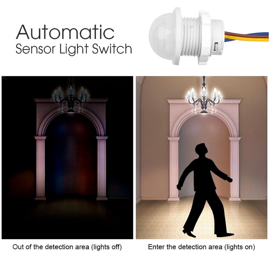 2 uds interruptor Detector de  - Pir Motion Sensor reseña y precio