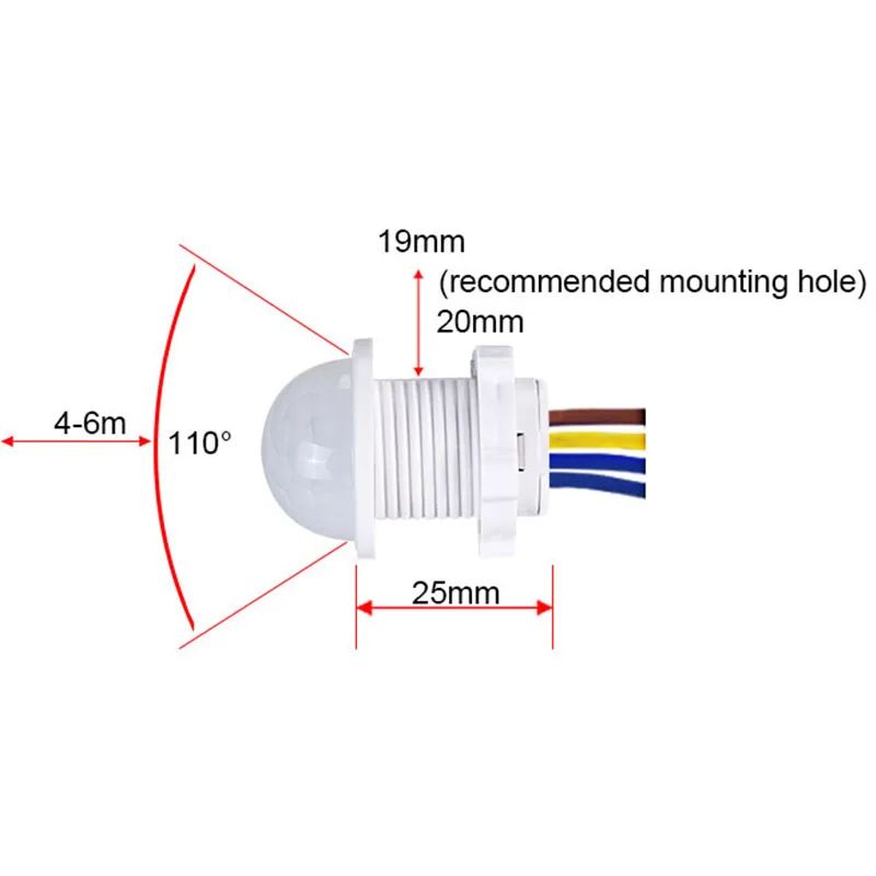 2 uds interruptor Detector de  - Pir Motion Sensor reseña y precio