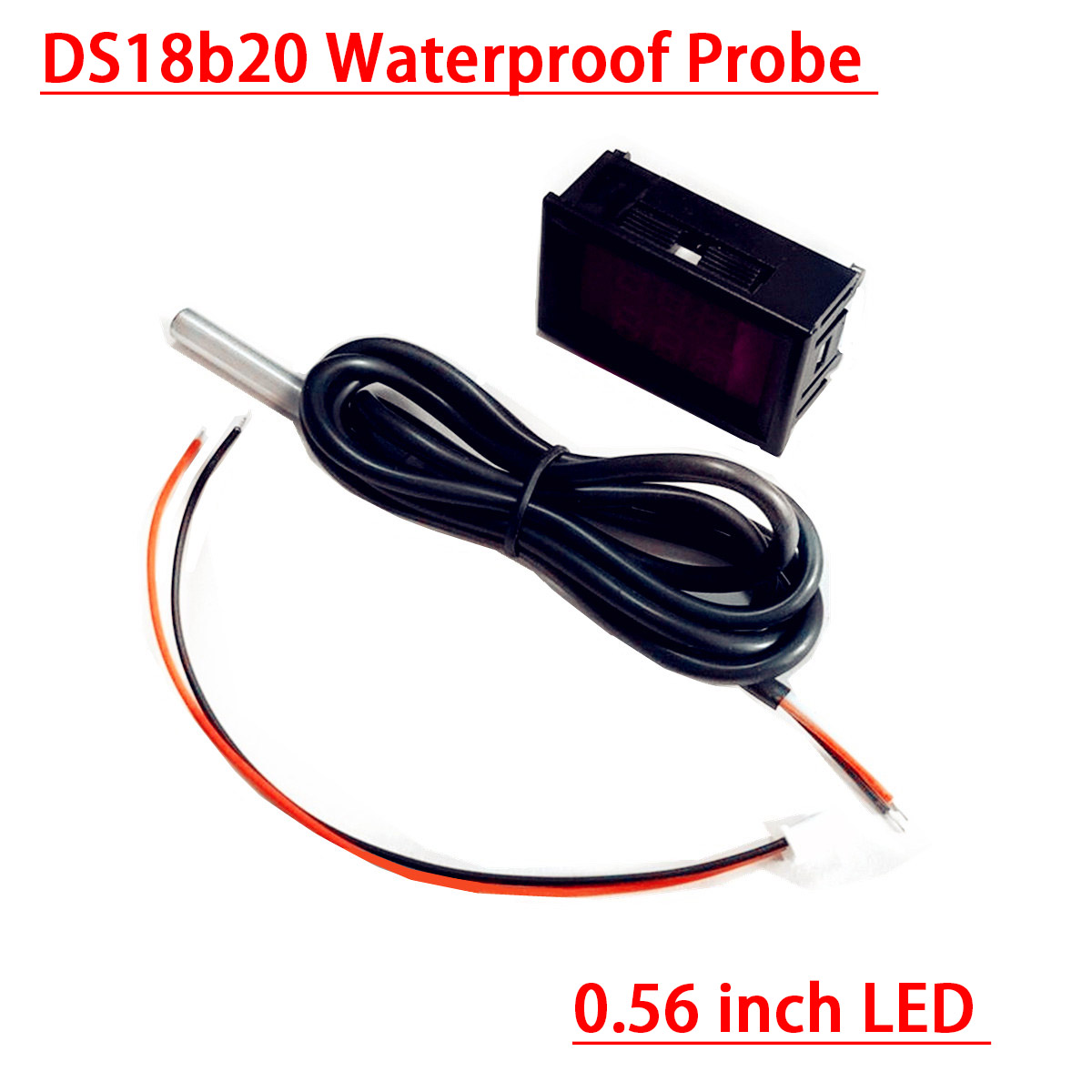 Termómetro Digital LED DC 12V  - Ds18B20 reseña y precio
