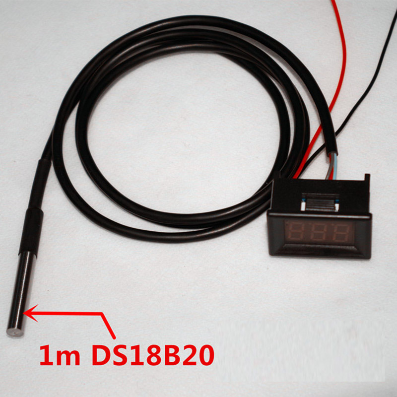 Termómetro Digital LED DC 12V  - Ds18B20 reseña y precio