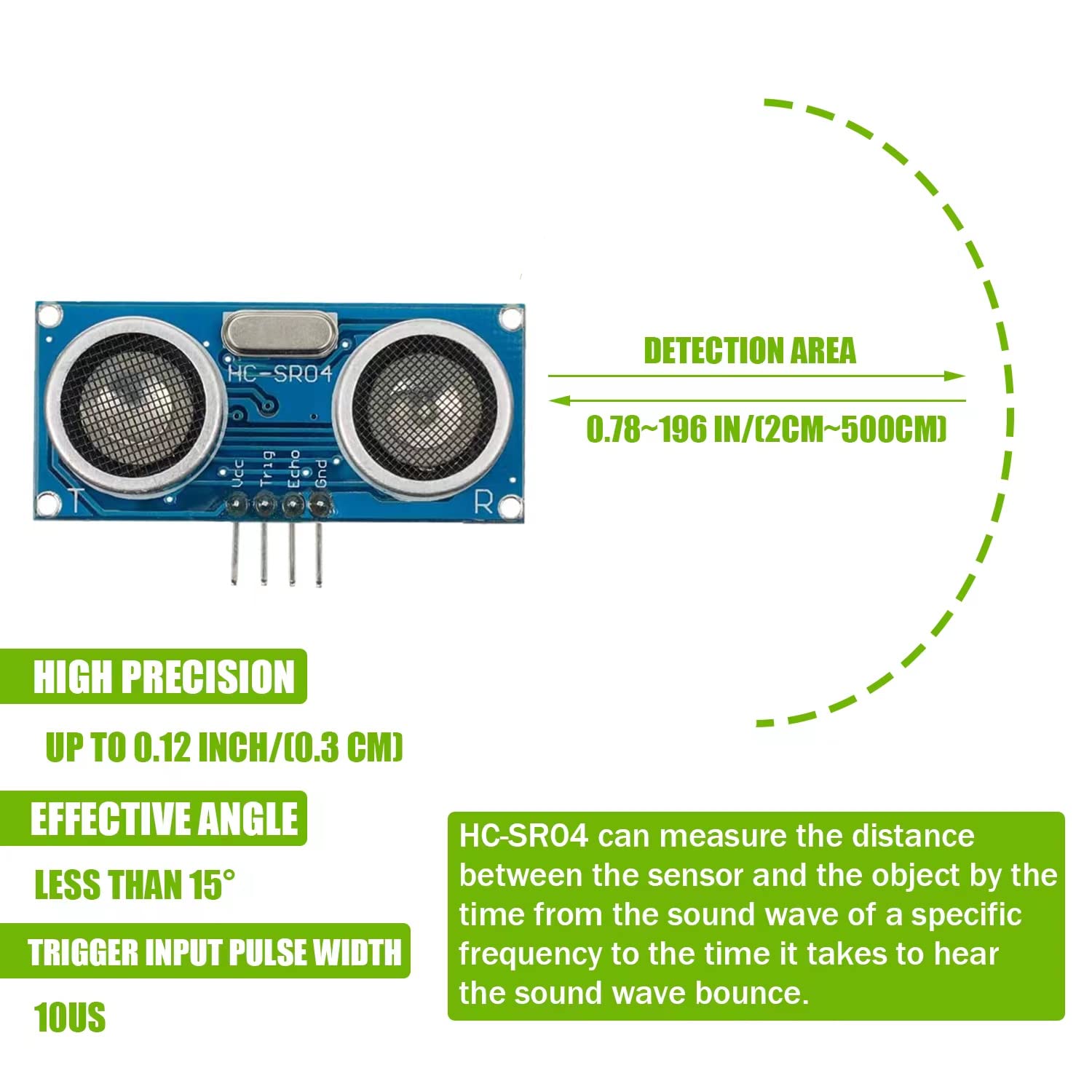Módulo de distancia con Sensor - Ultrasonic Sensor Hc-Sr04 reseña y precio