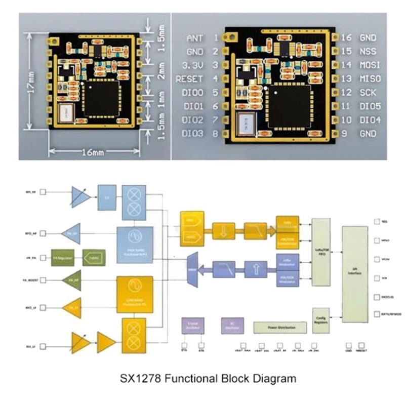 Módulo de transmisión de inter - Lora Sx1278 reseña y precio