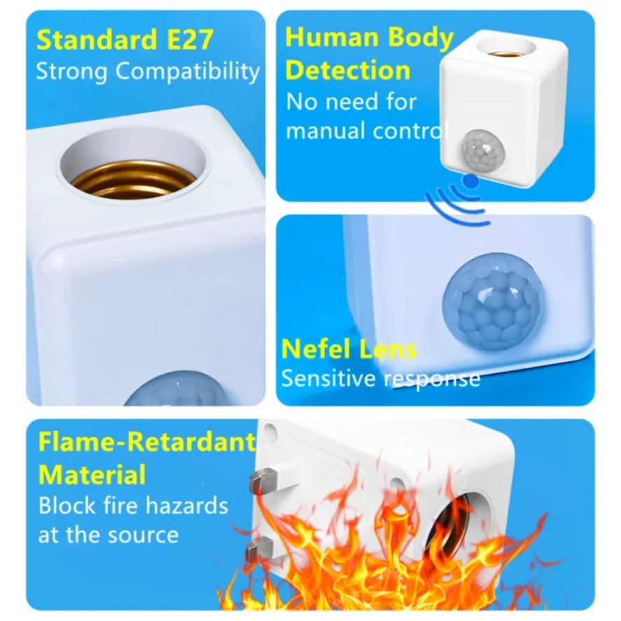 Base de Lámpara con Sensor de  - Pir Motion Sensor reseña y precio