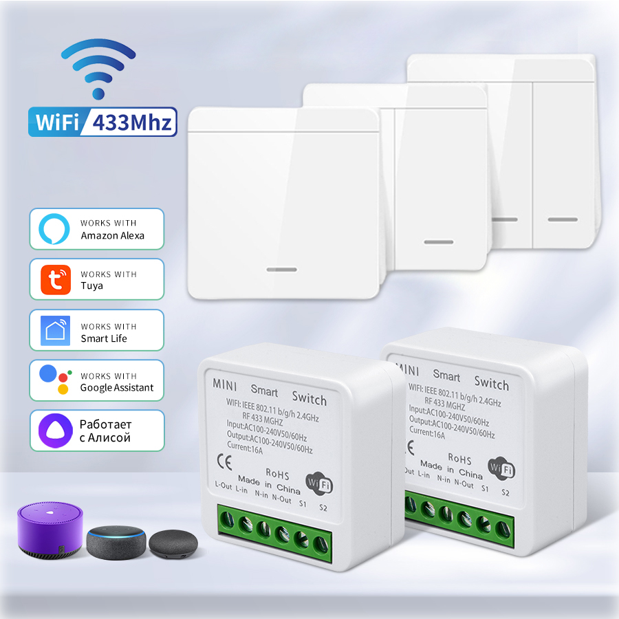 Wifi RF 433MHz interruptor int - Ir Remote Module reseña y precio