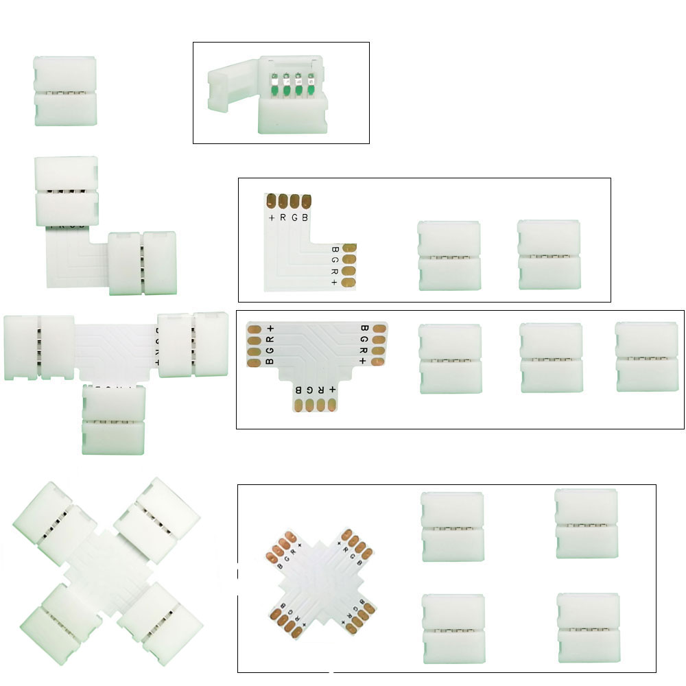 5 uds 10mm L/T/X conector en f - Ws2812B reseña y precio