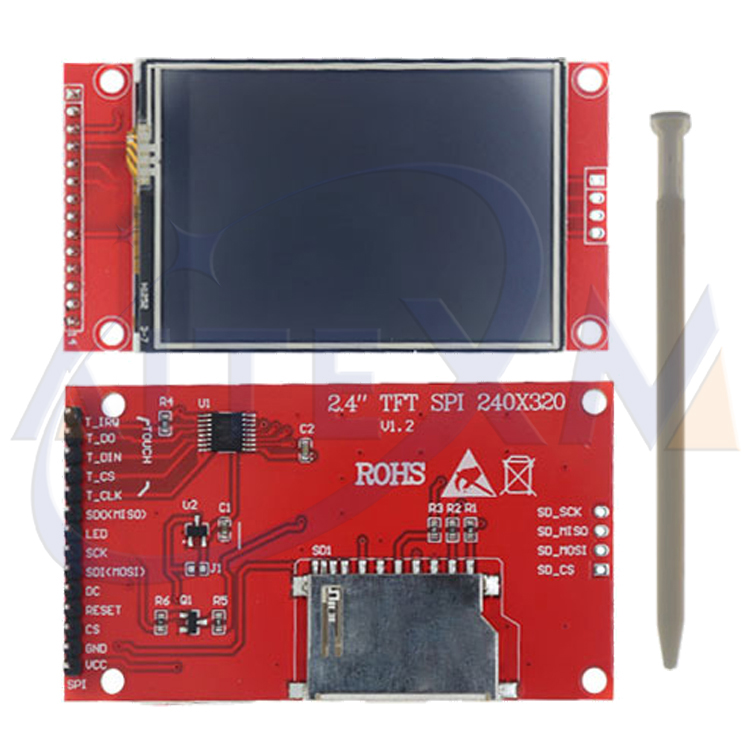Pantalla serie SPI con táctil  - Ili9341 reseña y precio