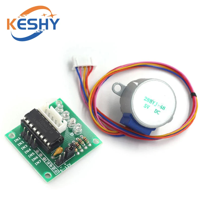 5V 4 fases 28BYJ-48 DC engrana - Stepper Motor 28Byj reseña y precio