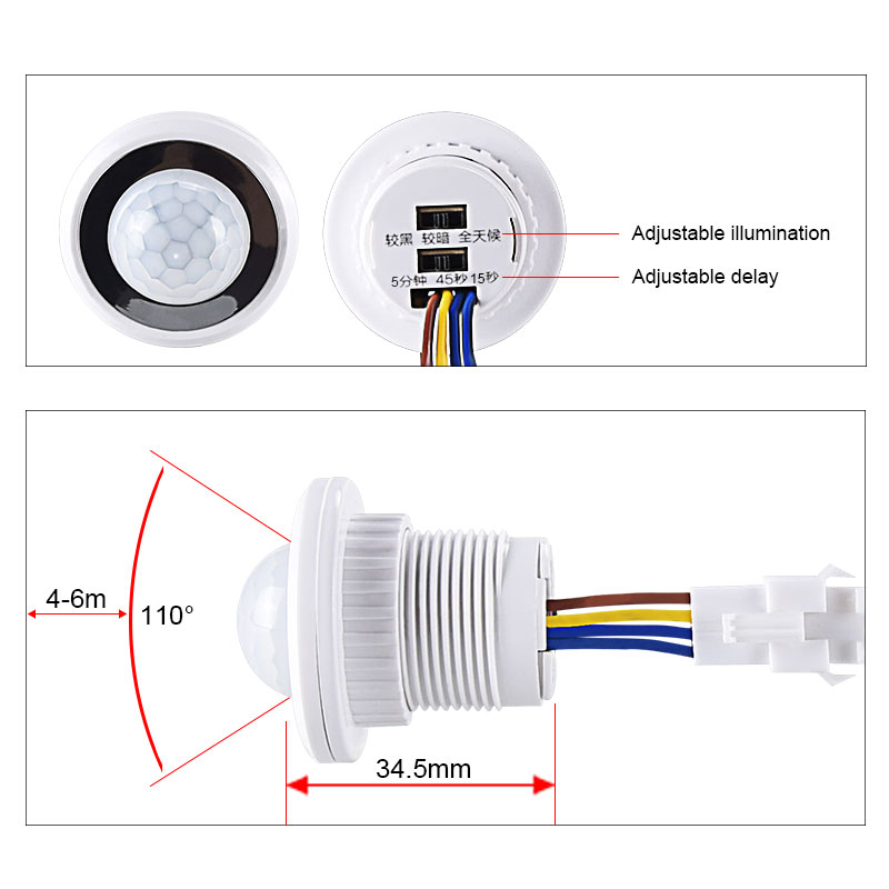 Detector de movimiento infrarr - Pir Motion Sensor reseña y precio